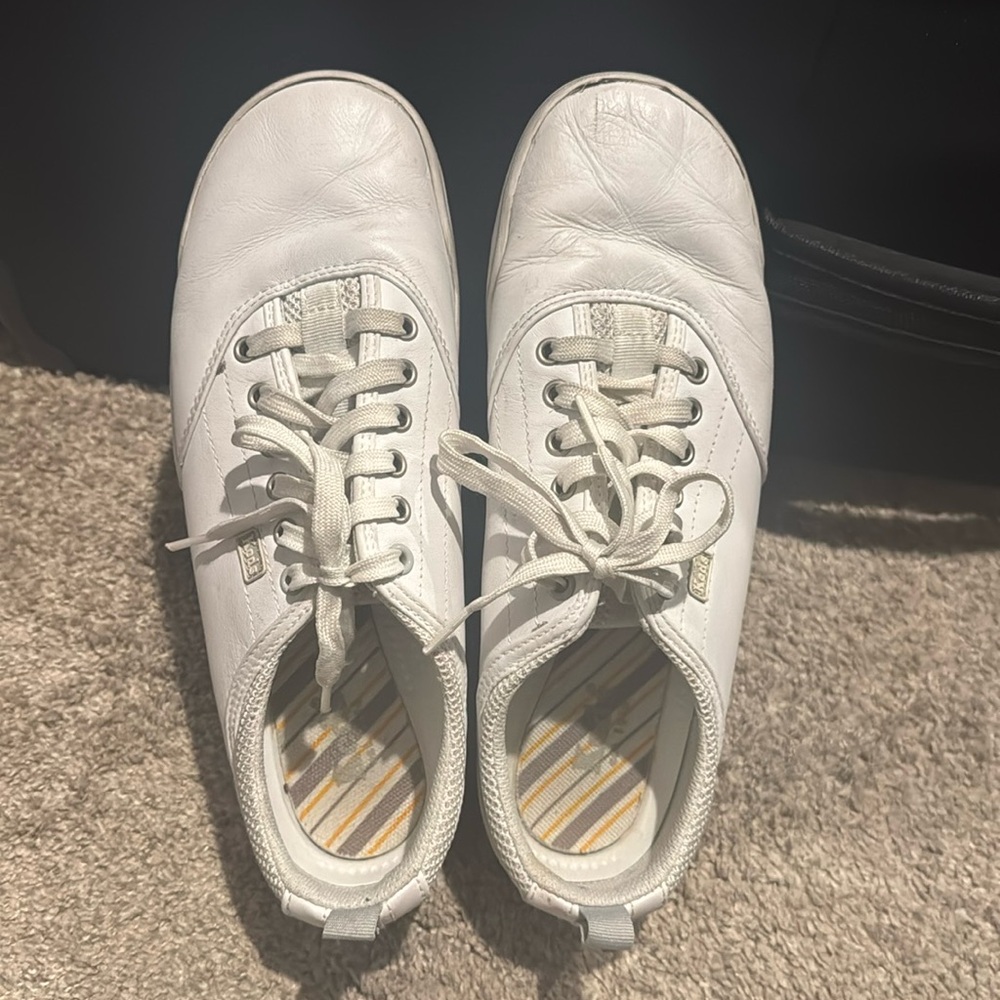 White Leather Ked’s Shoes